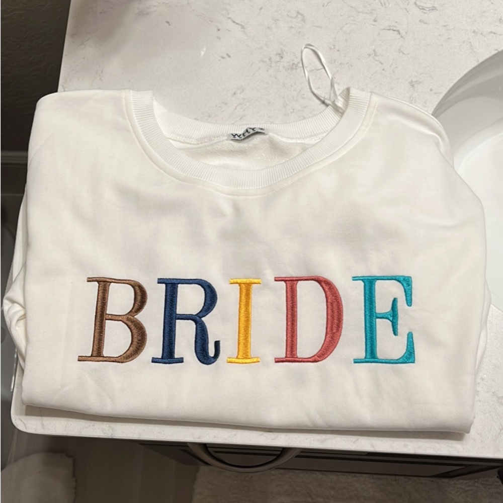 Bride White Sweatshirt